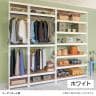 メタル&ウッドラック ハンガーバー付ラック 洋服収納可能 スチールラック オープンラック リバーシブル棚 MK-2285H2 クローゼット 幅810×奥行410×高さ2270mm-2