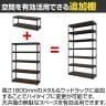 【追加/増設用】メタル&ウッドラック 追加棚板セット スチールラック オープンラック リバーシブル棚 MK-422 収納 幅1210×奥行410×高さ450mm-8