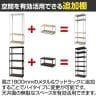 【追加/増設用】メタル&ウッドラック 追加棚板セット スチールラック オープンラック リバーシブル棚 MK-482 収納 幅810×奥行410×高さ450mm-8