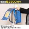 ポールハンガー バックパックスタンド カバン掛け 壁にピッタリ半円台座 スチール製 省スペース 幅330×奥行180×高さ900mm-10