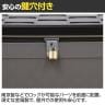 大容量 宅配/収納ボックス 簡易防滴 収容量:約150L 鍵付き 外寸:幅520×奥行560×高さ850mm-4