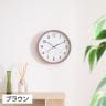 掛け時計 静音タイプ フォレスト 温湿度計付き 見やすい文字盤 シンプル スウィープムーブメント採用 直径300mm-5