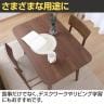 ダイニングテーブル カウル ワークテーブル カジュアル 木のぬくもり 天然木 ウォールナット突板仕様 幅900×奥行600×高さ695mm-8