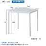 ダイニングテーブル シュクル ワークテーブル カジュアル 北欧モダン シンプル コンパクト 天板UV塗装仕上げ 幅750×奥行750×高さ720mm-12