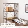 リビングデスク EZBO ラック付きワイヤーデスク システムデスク 組み立て 書斎 ホームオフィス 幅1220×奥行620×高さ1360mm ラック-4