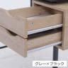 引き出し付きシンプルデスク ユノ ワークデスク ホームオフィス 木目天板 幅1050×奥行550×高さ750mm-8