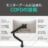 COFO無重力モニターアームPro シングル ダブルメカニカルスプリング式 配線カバー付き 360度回転 手動トルク調整 VESA規格 CM-AP1 ゲーミングモニター ポール デュアルモニター クランプ式 40インチ対応-14