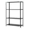 【抗菌加工】Garage(ガラージ) 日本製 軽量棚ABラック スチールラック 4段 収納棚 業務用 物品棚 倉庫 幅1212×奥行462×高さ1800mm AB-1124-4【SIAA】-19