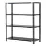 【抗菌加工】Garage(ガラージ) 日本製 軽量棚ABラック スチールラック 4段 収納棚 業務用 物品棚 倉庫 幅1212×奥行612×高さ1500mm AB-151260-4【SIAA】-19