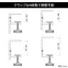 Garage(ガラージ) at!机上棚 机上ラック 机上台 デスクラック デスク収納 スチール棚 2段 クランプ式 在宅 テレワーク 幅800×奥行290×高さ750mm AT-KT8075-T2-10