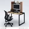 Garage(ガラージ) at!机上棚 机上ラック 机上台 デスクラック デスク収納 スチール棚 2段 クランプ式 在宅 テレワーク 幅800×奥行290×高さ750mm AT-KT8075-T2-5