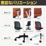 プラス Fita2(フィータ2) オフィスチェア 事務イス バイカラーフレーム 背メッシュ アルミ脚 肘なし ナイロンキャスター KC-FT63MKL-5