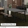 Garage(ガラージ) MRデスク フリーアドレスデスク ミーティングテーブル 会議テーブル ハイタイプ フットバー 配線収納付き 幅2400×奥行1200×高さ1000mm MR-2412SLHHI-5
