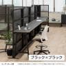 Garage(ガラージ) MRデスク フリーアドレスデスク ミーティングテーブル 会議テーブル ハイタイプ フットバー 配線収納付き 幅2400×奥行1200×高さ1000mm MR-2412SLHHI-8