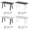 Garage MRフリースタイルデスク フリーアドレスデスク 会議テーブル リビングテーブル 抗菌・指紋レス天板 幅1600×奥行800×高さ722mm 配線収納付き GA-MR1680-1