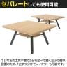 Garage(ガラージ)×三英 ピンポンワークテーブル 会議用テーブル フリーアドレスデスク 作業台 幅1525×奥行2740×高さ760mm 卓球台 SAN-EI-5