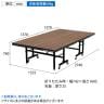 Garage(ガラージ)×三英 会議用テーブル ミーティング ピンポンワークテーブル フォールディングタイプ 幅1525×奥行2740×高さ760mm PWFD1514 (卓球台 SAN-EI)-2