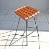 HAOK HIGH CHAIR ハオクハイチェア カフェチェア 木製 ダイニングチェア 屋外対応 天然木 ベランダ カフェ アウトドア 幅450×奥行480×高さ750mm-2