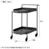 GART(ガルト) RUBBLE WAGON ラブルワゴン 2段 キッチンワゴン サイドワゴン キャスター付き キッチン収納 収納 幅602×奥行371×高さ635mm-2