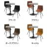 2人用 ダイニングテーブルセット 3点(幅600mm 食卓テーブル×1・食卓椅子×2) カフェセット モルタル調 正方形 コンパクト モダン 店舗 カフェ-1