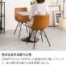 2人用 ダイニングテーブルセット 3点(幅600mm 食卓テーブル×1・食卓椅子×2) カフェセット モルタル調 正方形 コンパクト モダン 店舗 カフェ-11