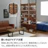 突っ張り棚 大理石調 木目調 モダン マガジンラック 収納 ラック 棚 シェルフ パーテーション 間仕切り 伸縮 木製 幅800×奥行215×高さ2000～2650mm-7