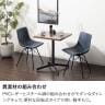 ダイニングチェア 回転式 レザー調 肘なし 回転チェア 食卓椅子 合皮 スチール脚 在宅ワーク デスクチェア 椅子 イス かっこいい モダン ブラック 黒 ネイビー-3