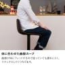 バーチェア 昇降式 回転 フットレスト付き 背角タイプ ハイチェア ハイスツール カウンターチェア カフェ 本革調 合成皮革 ステッチ ヴィンテージ風-7