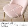 チェア ベロア風 コールド脚 おしゃれ コンパクト 椅子 イス 韓国インテリア くすみカラー フェミニン エレガント かわいい サロン 店舗-12