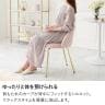 チェア ベロア風 コールド脚 おしゃれ コンパクト 椅子 イス 韓国インテリア くすみカラー フェミニン エレガント かわいい サロン 店舗-9