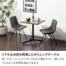 ダイニングテーブル 2人掛け 木製 スチール脚 一人暮らし コンパクト 正方形 食卓 机 カフェテーブル モダン ナチュラル 店舗 カフェ 幅600×奥行600×高さ700mm-2