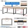 メティオ フリーアドレスデスク 4人用 幅2400×奥行1200×高さ720mm 配線ボックス付き ミーティングテーブル 会議用テーブル-17