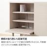 ハイタイプテレビ台 サイドボード 収納 引き出し スライド扉 脚付き リビングボード スライドテーブル プリンター収納 モダン 幅1192×奥行410×高さ800mm-11