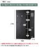 3人用 スチールロッカー 鍵付き ダイヤル錠 スチール スタンダード 業務用 幅900×奥行515×高さ1790mm 【国産】 【完成品】 / TLK-D3N-MB-14