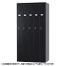 5人用 スチールロッカー スタンダードロッカー 鍵付き ダイヤル錠 幅900×奥行515×高さ1790mm【国産】【完成品】/TLK-D5 パーソナルロッカー 個人ロッカー 更衣室ロッカー ホワイト ブラック-19