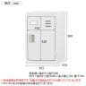 個人用ワイドロッカー 深型 スチールロッカー ワイド 鍵付き ダイヤル錠 スチール 業務用 幅455×奥行450×高さ500mm 【国産】 【完成品】 / TLK-MD1D-8