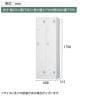 2人用スリム スタンダードロッカー 鍵付き シリンダー錠 幅608×奥行515×高さ1790mm【国産】 【完成品】  / HK-TLK-S2-14