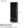 20人用 オープンシューズロッカー 2列10段 幅511×奥行350×高さ1530mm【国産】【完成品】/USL-210 シューズボックス 下駄箱 シューズラック スチール 靴箱-5
