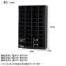 40人用 オープンシューズロッカー 4列10段 幅1000×奥行350×高さ1530mm【国産】【完成品】/USL-410 シューズボックス 下駄箱 シューズラック スチール 靴箱-5