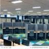 パーソナルフリーアドレスデスク 幅900 単体 対面タイプ 吸音フェルト 表面メラミン樹脂化粧板 集中ブース PFD-9015T 幅925×奥行1825×高さ1500mm-2