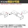 【追加/増設用】ABW 会議テーブル 増連セット フリーアドレス 選べる天板×選べるスチール脚 左右オープンケーブルホール付属 幅1200×奥行1400×高さ720mm-8