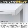 イナバ DUENA デュエナK ケースウェイカバー オフィスデスク スチール製 事務机 平机 L型脚 センター引出し付 DUK-167C 幅1600×奥行700×高さ720mm 社長机-13