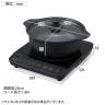 IHコンロ鍋セット 1400W IHKP-T39124-B IHクッキングヒーター 鍋付き 1口コンロ 火力6段階 加熱 低温調理 揚げ物 コンパクト 調理家電 新生活-3