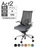 ITOKI(イトーキ) オフィスチェア アクト2 アルミミラー脚 T型肘 ランバーサポート ナイロンキャスター 事務椅子 ハンガー付き 再生ポリエステル ZN