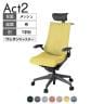 ITOKI オフィスチェア アクト2 PVC ヘッドレスト 樹脂脚 T型肘 ランバーサポート ウレタンキャスター 事務椅子 ハンガー付き 座:再生ポリエステル W2