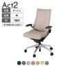 ITOKI オフィスチェア アクト2 アルミミラー脚 T型肘 ランバーサポート ナイロンキャスター 事務椅子 デスクチェア 座:再生ポリエステル ZD