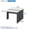 【本体】ITOKI(イトーキ) INTERLINK R インターリンクRパネル脚・両面タイプスタートセット フリーアドレスデスク 幅1000×奥行1400×高さ720mm CLR-104SES-15