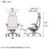 ITOKI オフィスチェア アクト2 クロス ヘッドレスト アルミミラー脚 T型肘 ランバーサポート ウレタンキャスター ハンガー付き 背:抗ウイルスメッシュ ZN-2