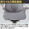ITOKI オフィスチェア アクト2 PVC ヘッドレスト 樹脂脚 アジャスタブル肘 ランバーサポート ナイロンキャスター 事務椅子 背:抗ウイルスメッシュ W2-17