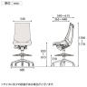 ITOKI オフィスチェア アクト2 ハイポジション アルミミラー脚 肘なし ランバーサポート ウレタンキャスター ハンガー付き 背:抗ウイルスメッシュ ZT-2